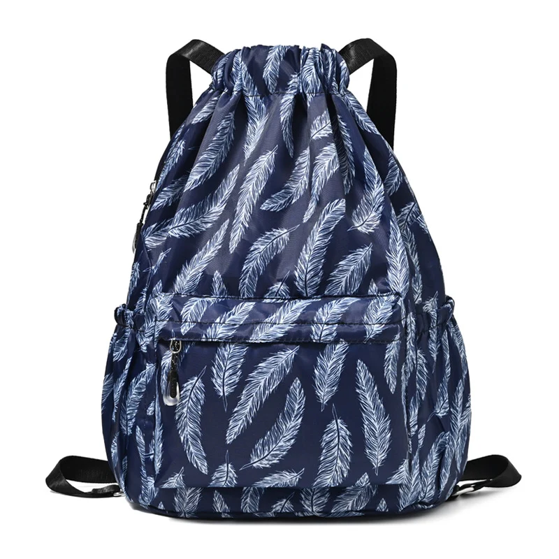 Drawstring Elephant Print Backpack Stornfield