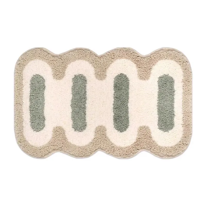 Cartoon Pig-Themed Bath Mat