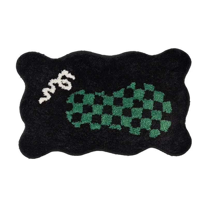 Cartoon Pig-Themed Bath Mat