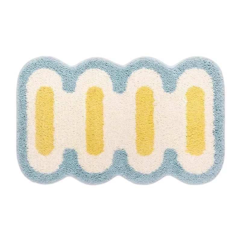 Cartoon Pig-Themed Bath Mat