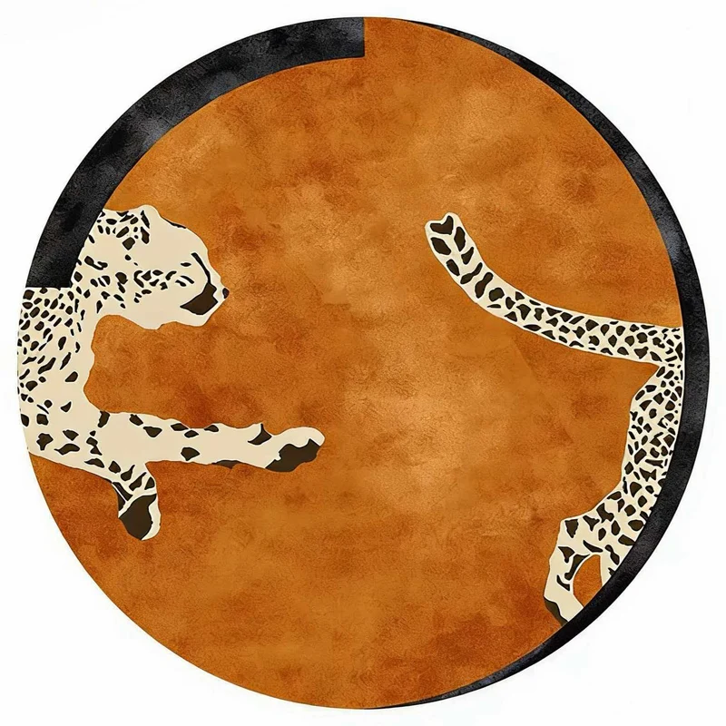 Artistic Leopard Print Area Rug