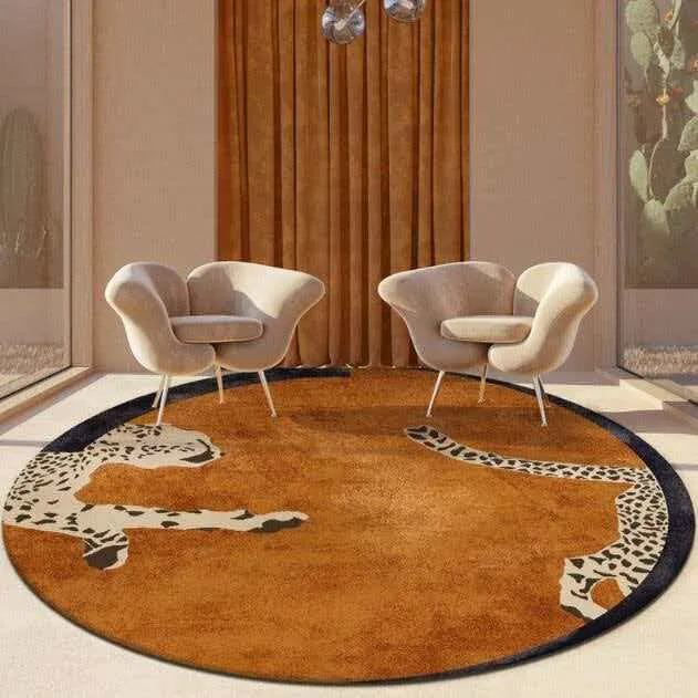 Artistic Leopard Print Area Rug