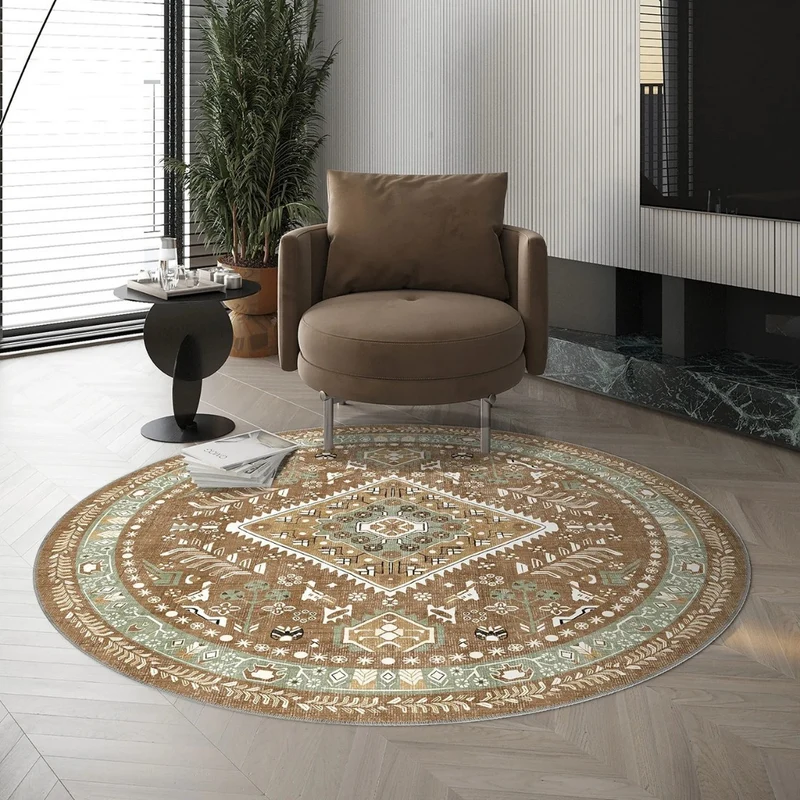 Vintage-Inspired Geometric Area Rug