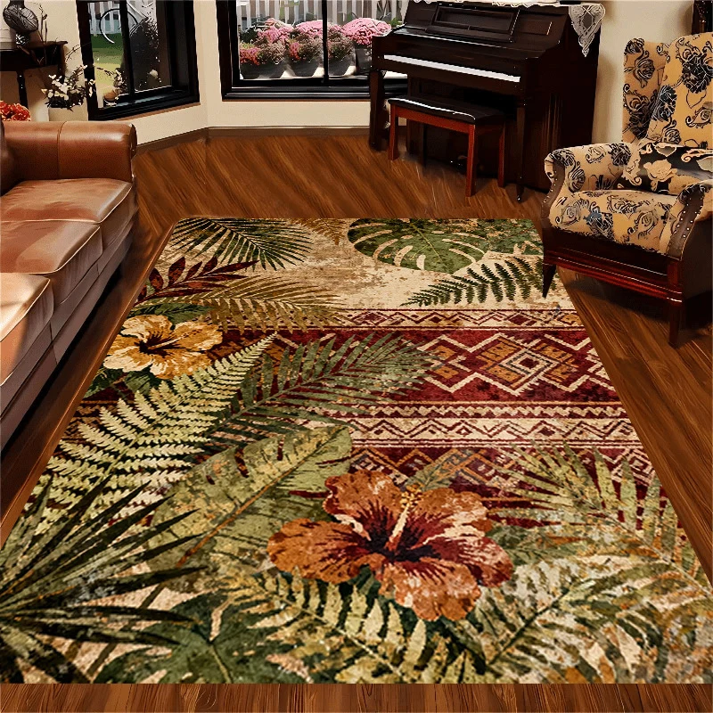Vintage-Inspired Botanical Area Rug