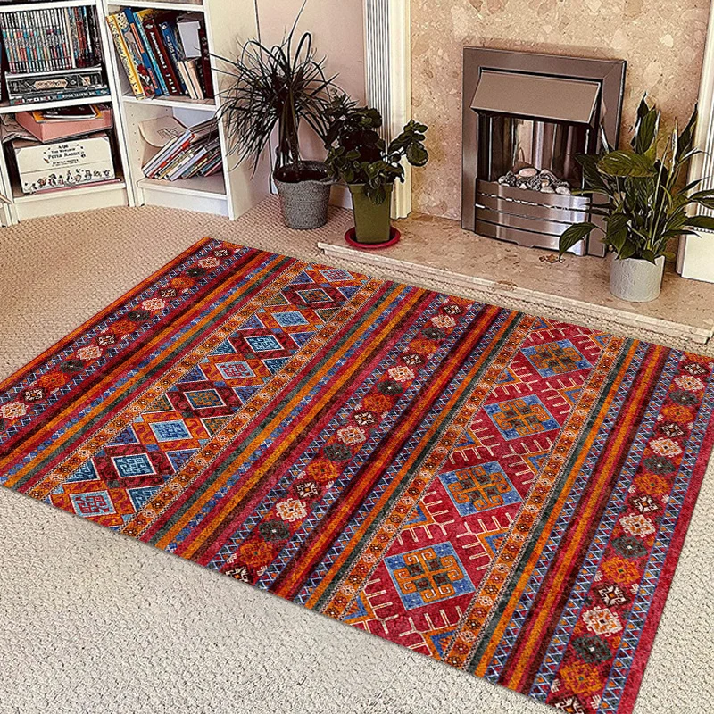 Vintage Geometric Pattern Area Rug