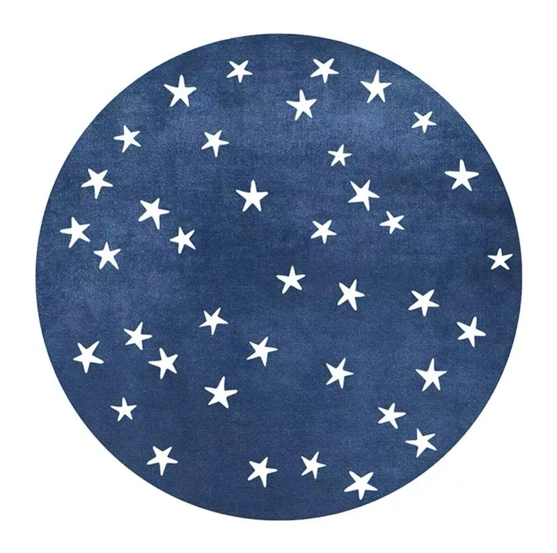Starry Sky Pattern Round Area Rug