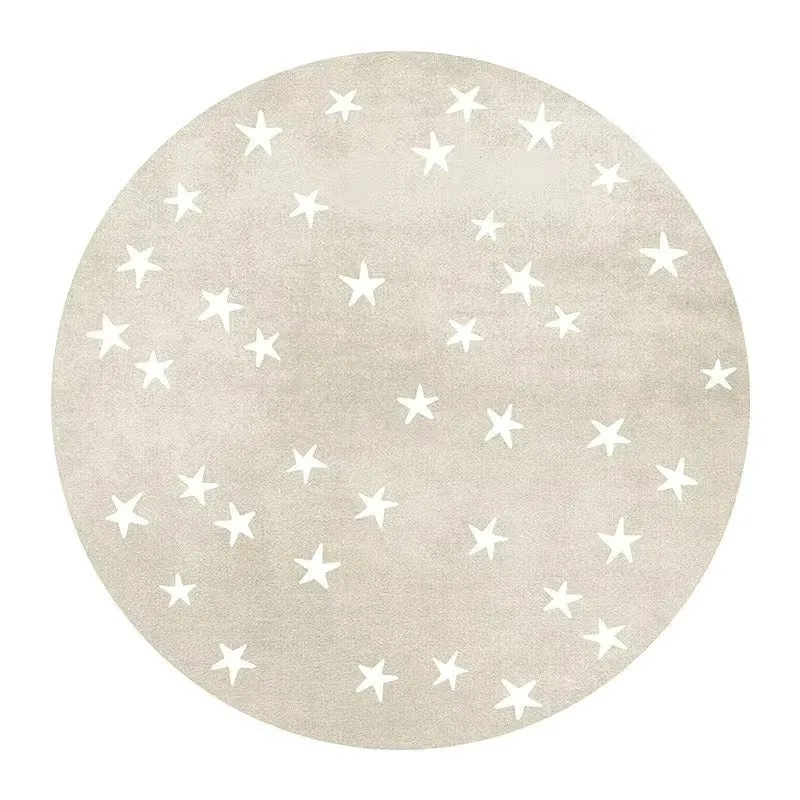 Starry Sky Pattern Round Area Rug