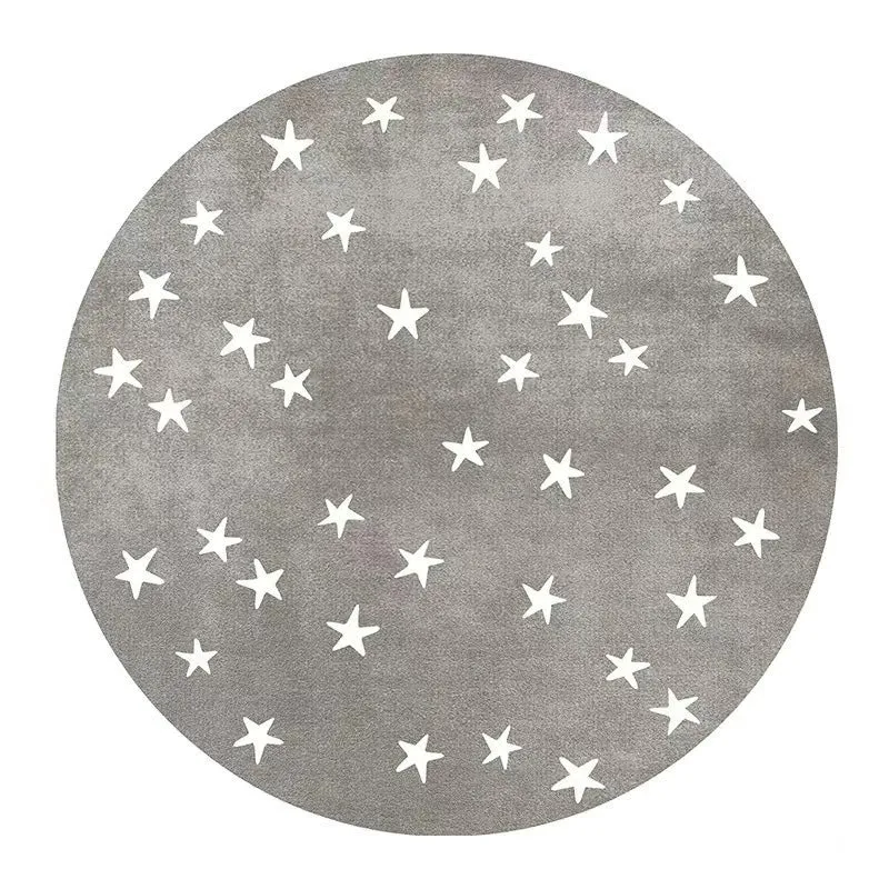 Starry Sky Pattern Round Area Rug