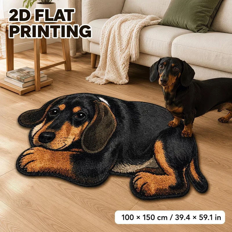 Rottweiler-Themed Decorative Area Rug