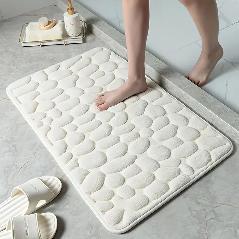 Plush Textured Bath Mat