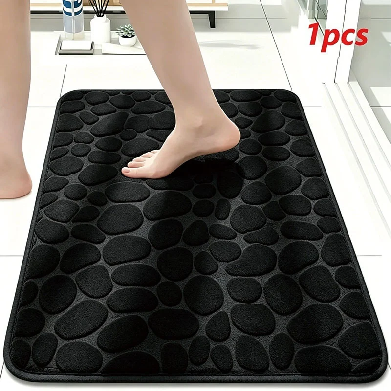 Plush Textured Bath Mat