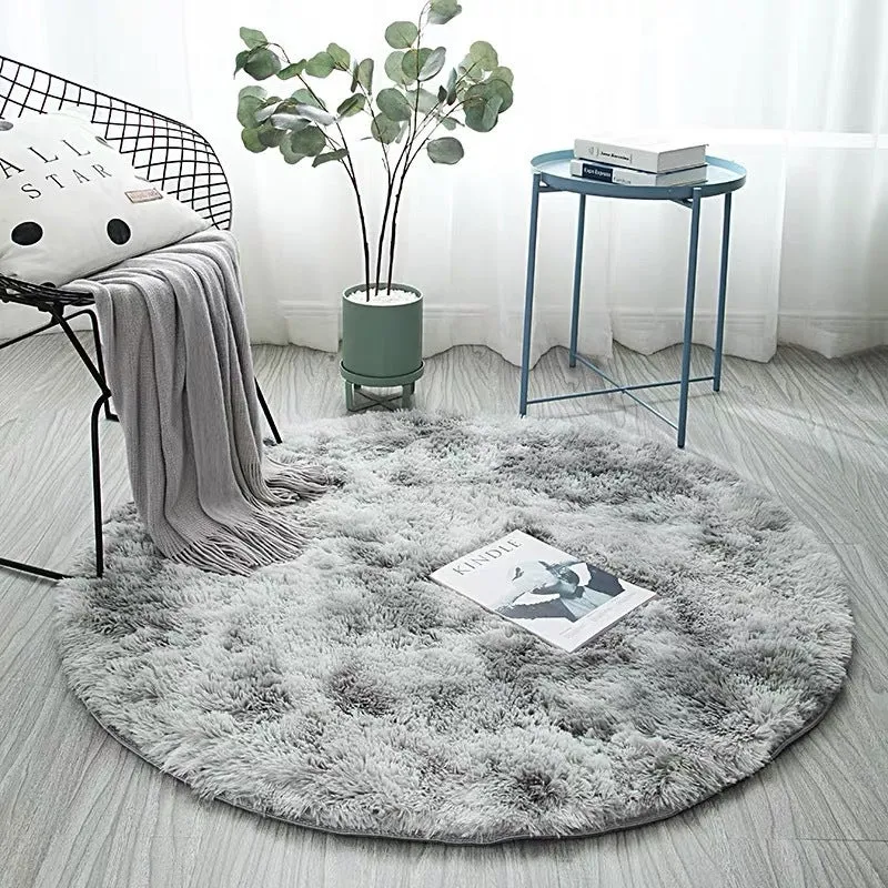 Plush Round Area Rug