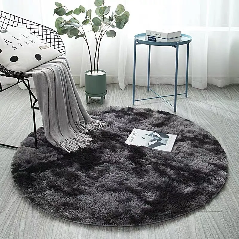 Plush Round Area Rug
