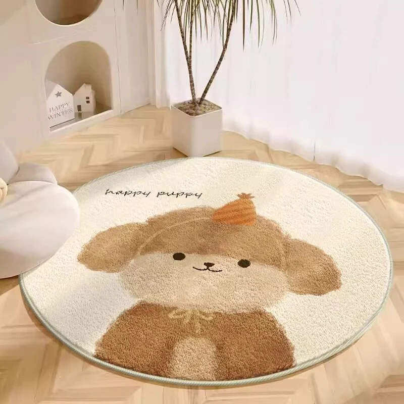 Plush Cartoon Dog Area Rug