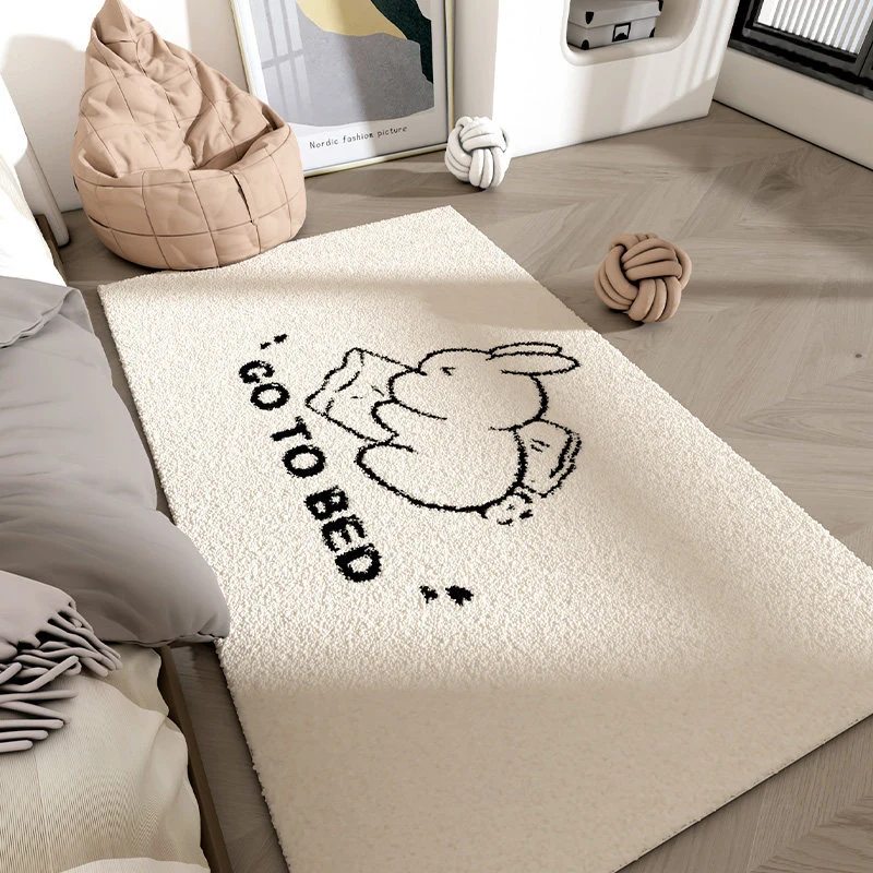 Plush Bunny-Themed Area Rug