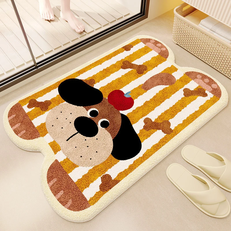 Plush Bear-Shaped Bath Mat