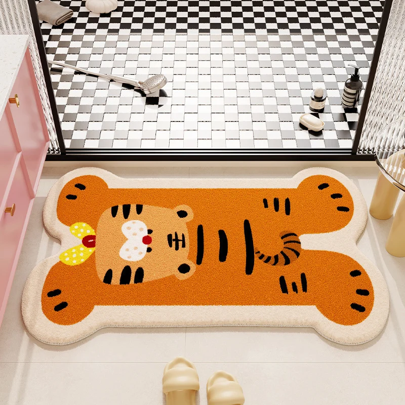Plush Bear-Shaped Bath Mat