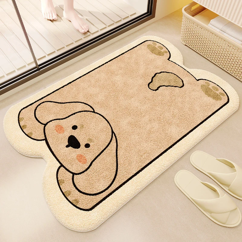 Plush Bear-Shaped Bath Mat