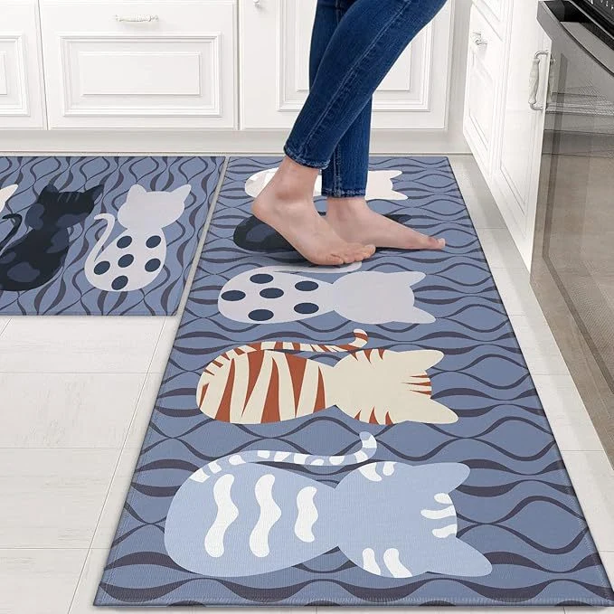 Playful Chef-Themed Kitchen Mat