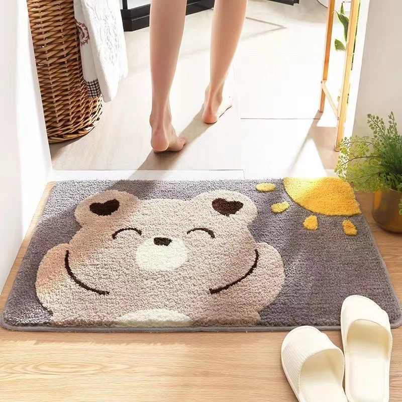Playful Cat-Themed Bath Mat