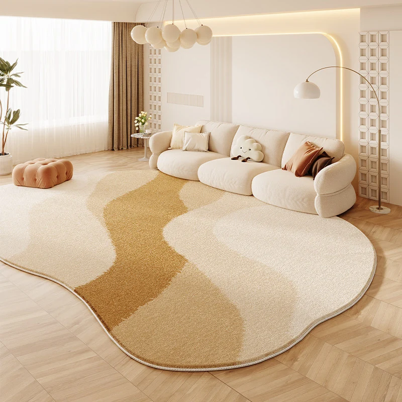 Organic Leaf-Shaped Area Rug