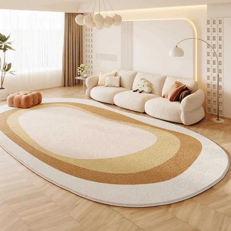 Organic Leaf-Shaped Area Rug