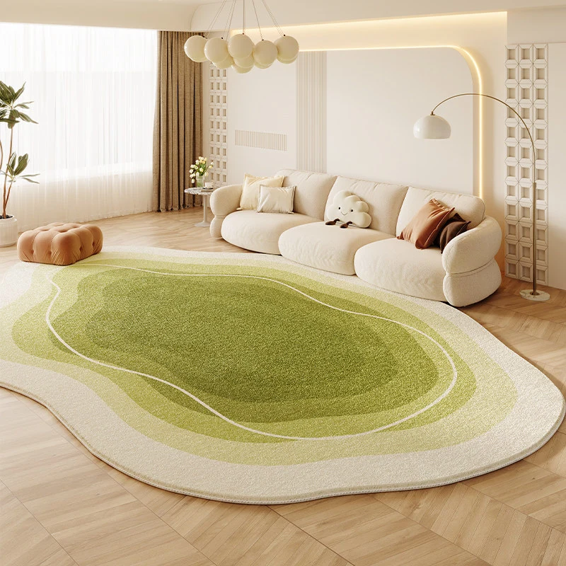 Organic Leaf-Shaped Area Rug