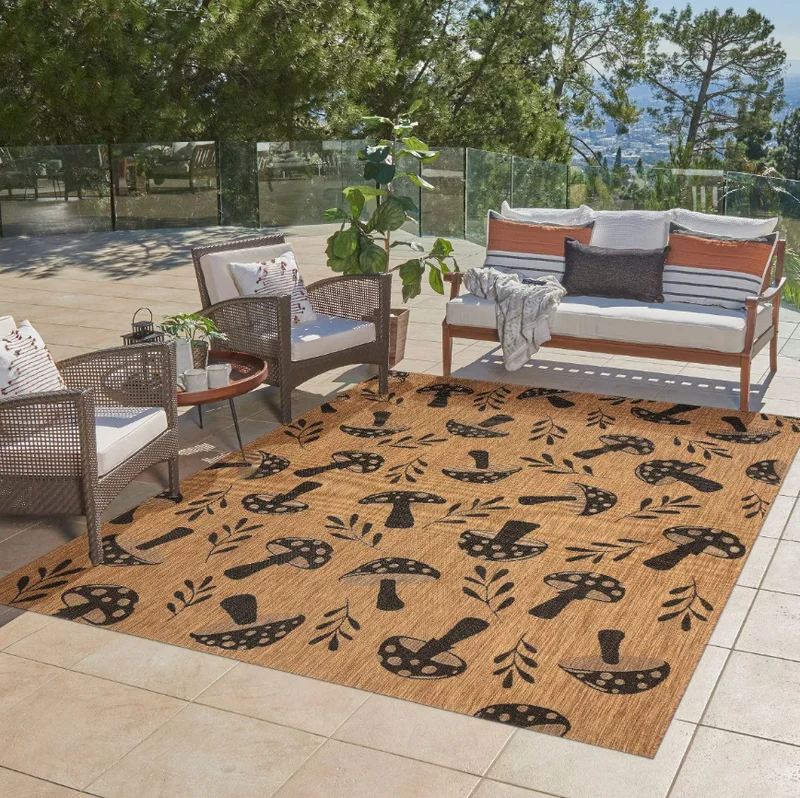 Multi-Colored Outdoor Area Rug