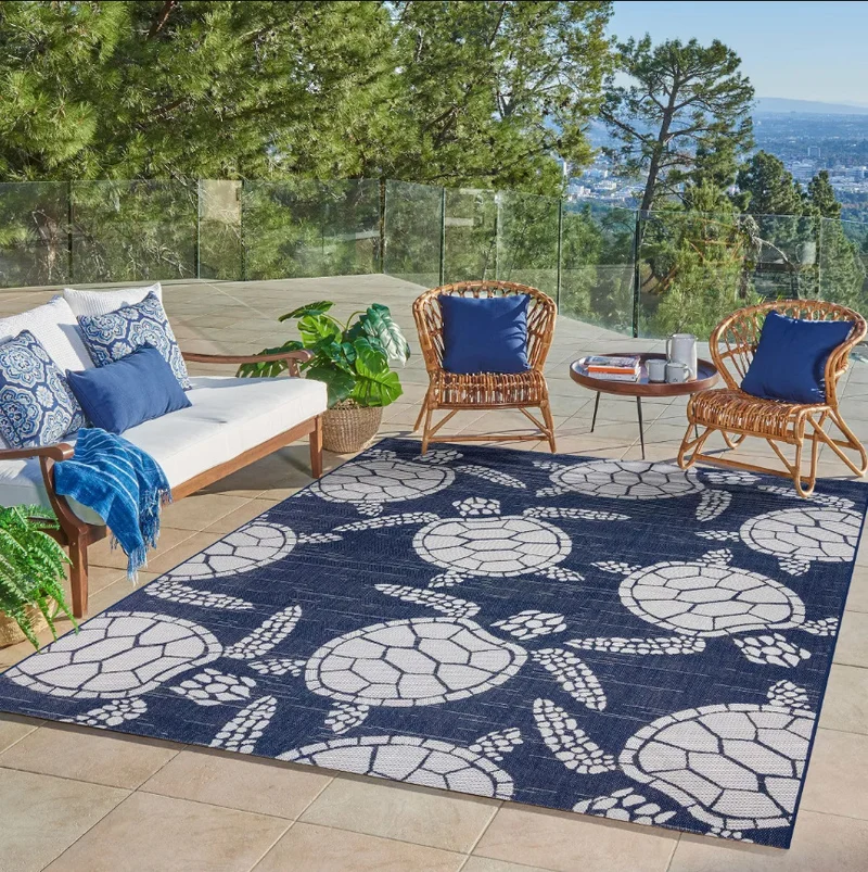 Multi-Colored Outdoor Area Rug