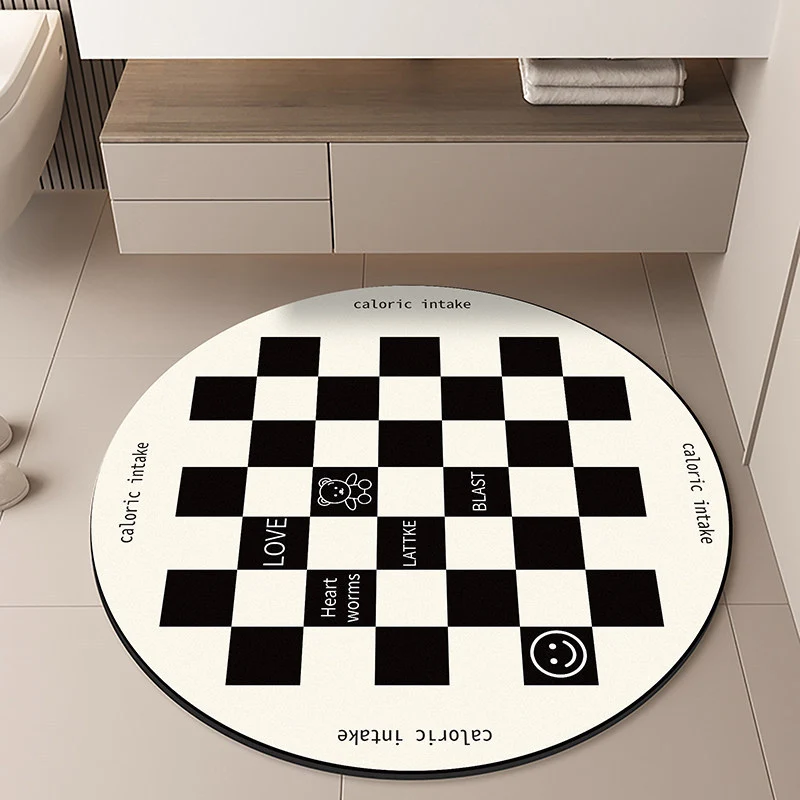 Moon-Themed Round Area Rug
