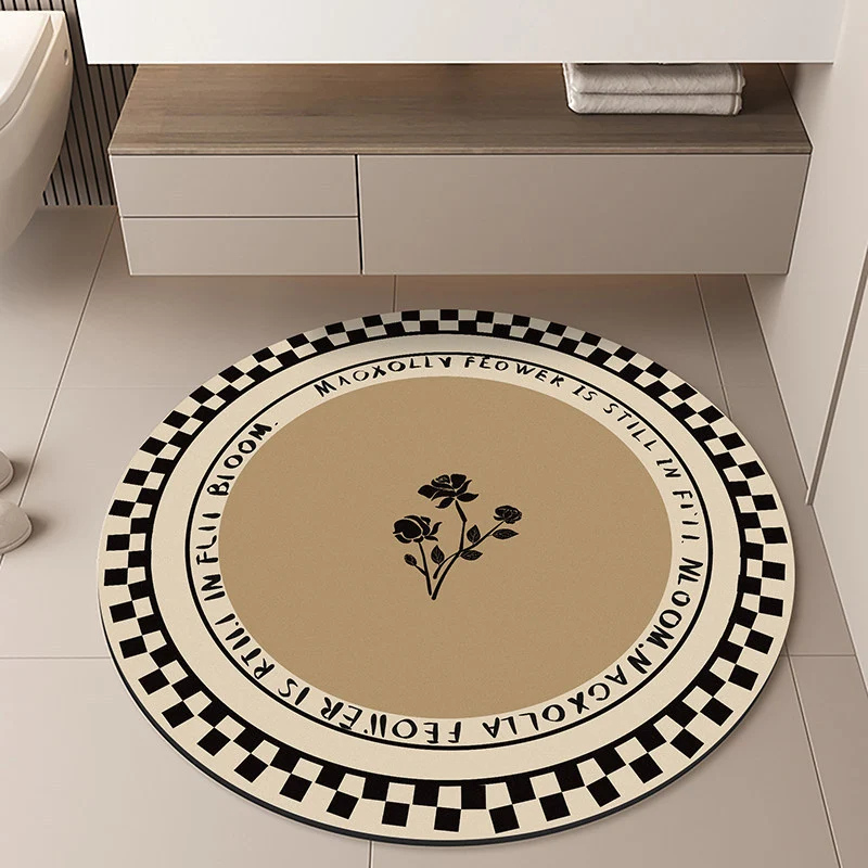 Moon-Themed Round Area Rug