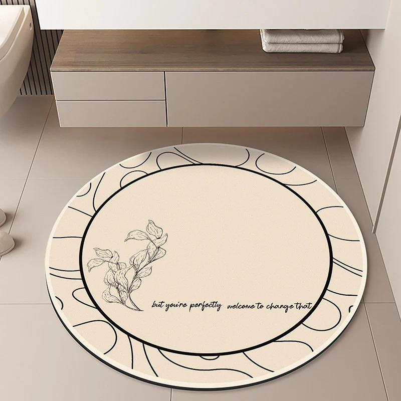 Moon-Themed Round Area Rug