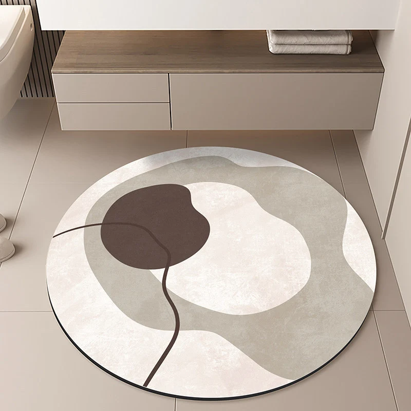 Moon-Themed Round Area Rug