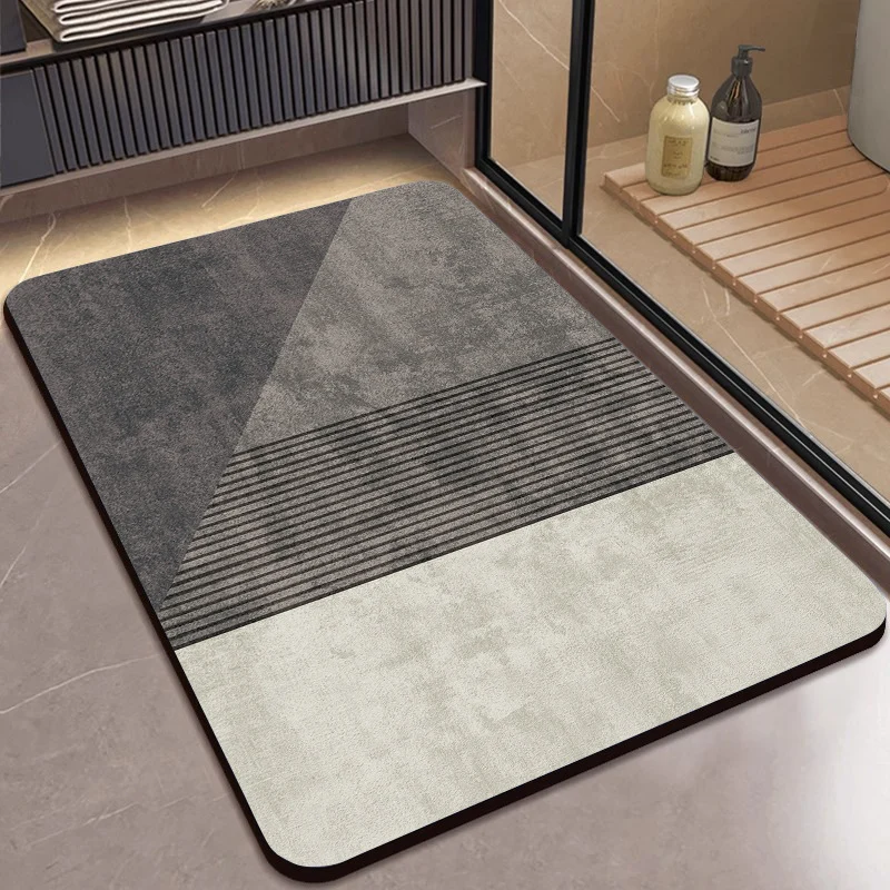 Geometric Patterned Bath Mat