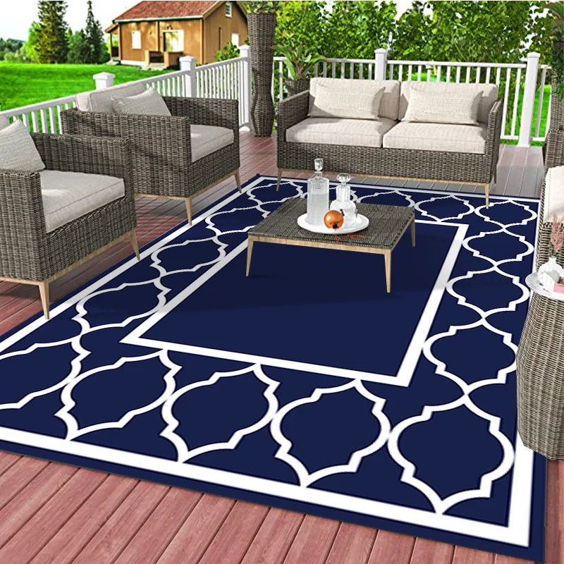 Geometric Outdoor Patio Area Rug