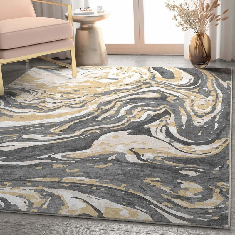 Geometric Abstract Area Rug