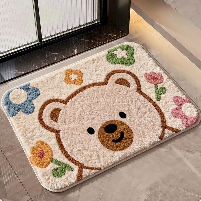 Cute Cat-Themed Bath Mat
