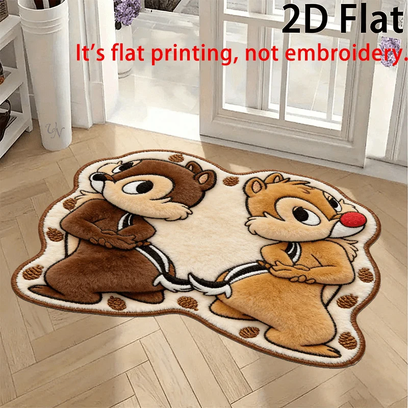 Cute Cartoon Cat-Shaped Area Rug