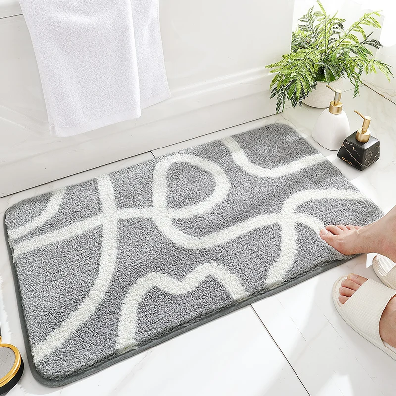 Cozy Rainbow-Themed Bath Mat