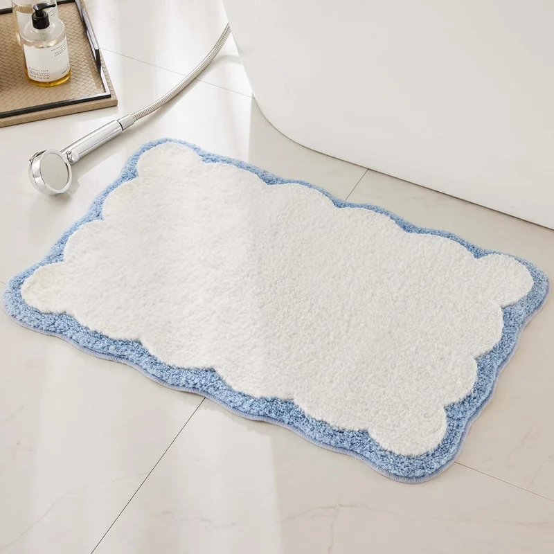 Cloud-Shaped Soft Bath Mat