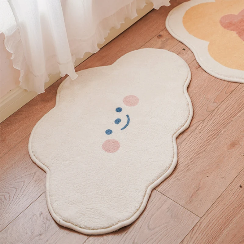 Cloud-Shaped Plush Bath Mat