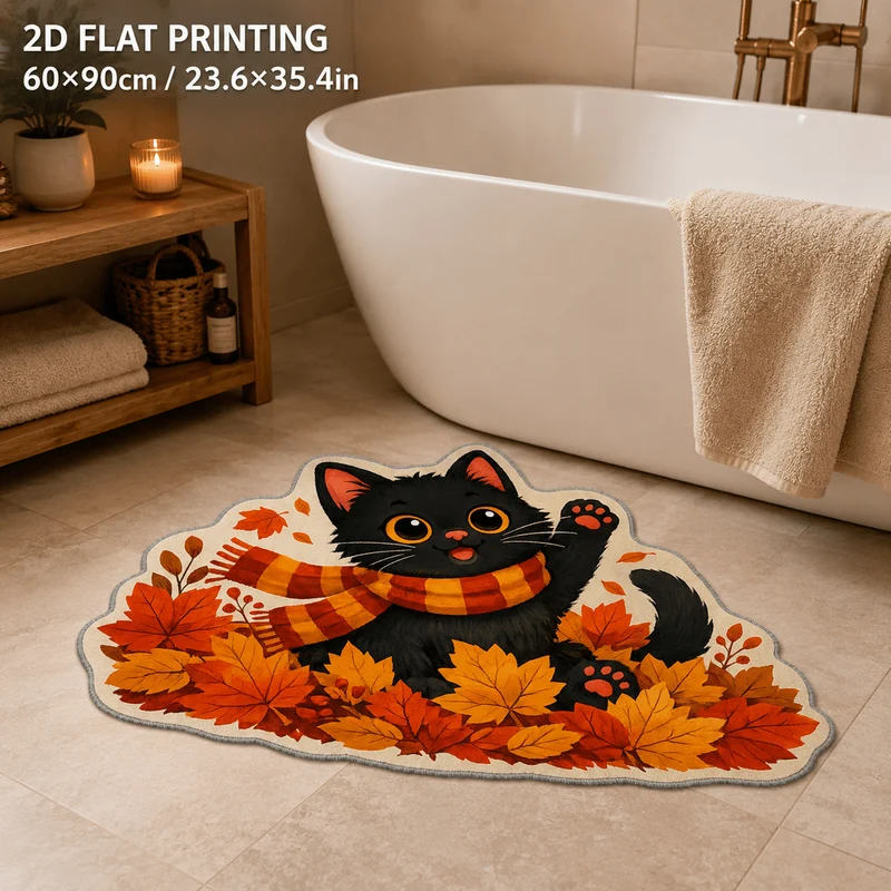 Cat-Themed Decorative Rug