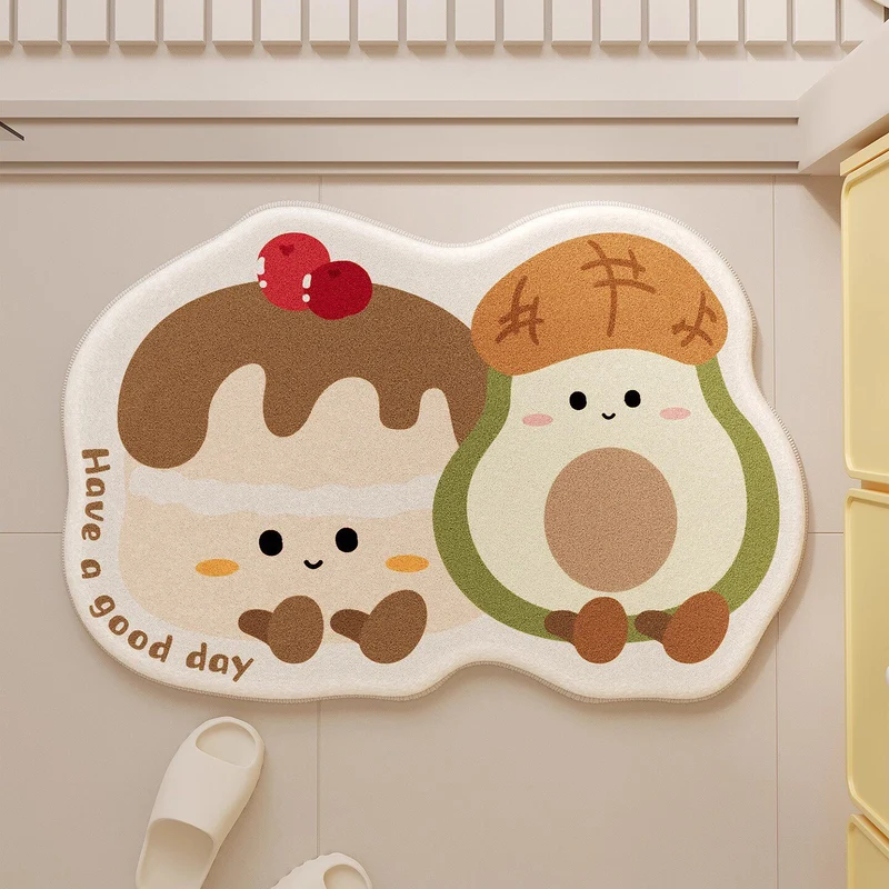 Cartoon-Themed Bath Mat