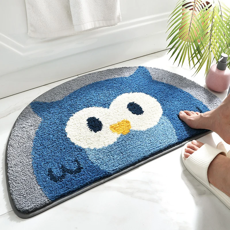 Cartoon Owl Bath Mat
