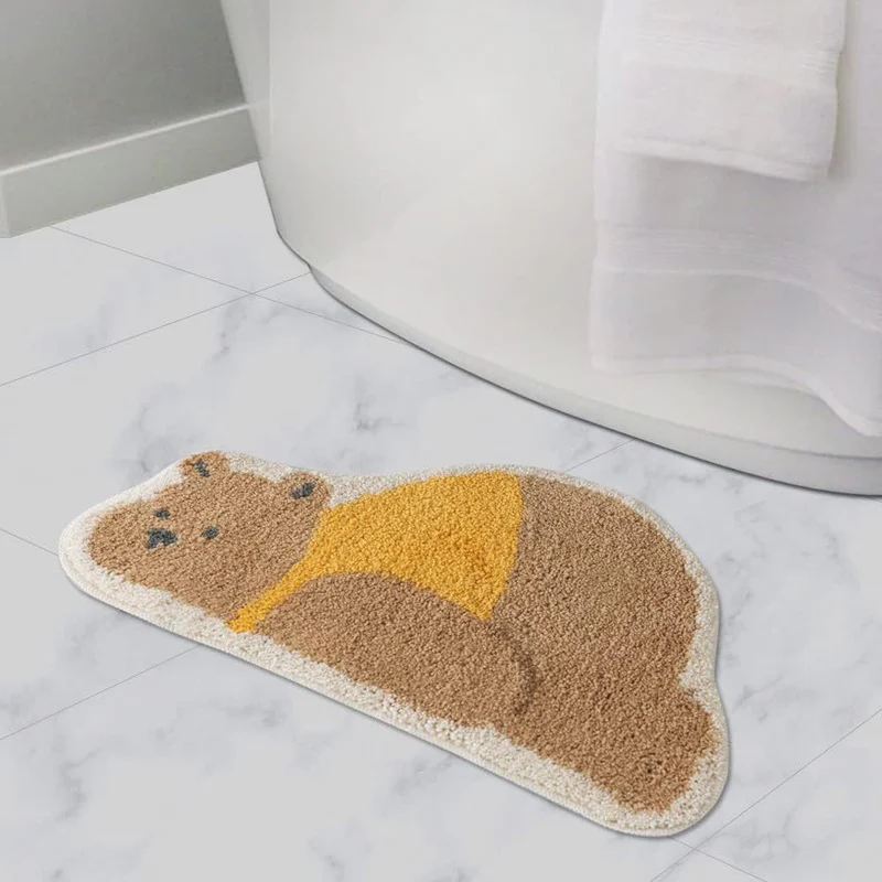 Cartoon Cat-Shaped Bath Mat
