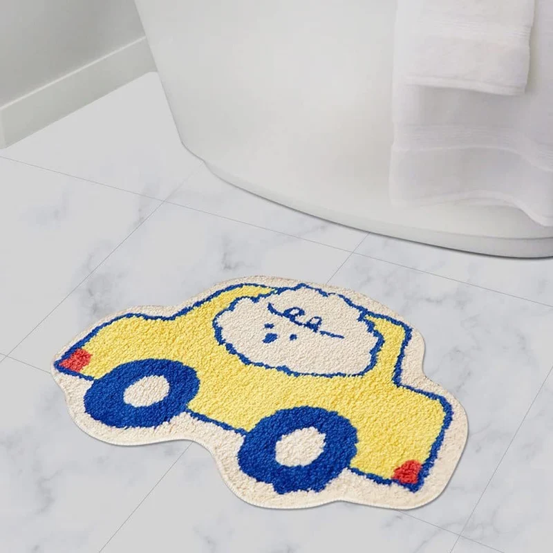 Cartoon Cat-Shaped Bath Mat