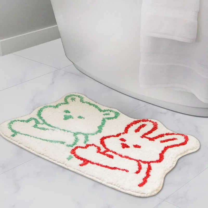 Cartoon Cat-Shaped Bath Mat