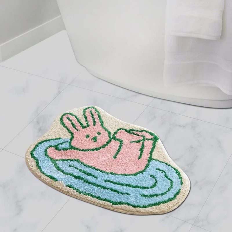 Cartoon Cat-Shaped Bath Mat