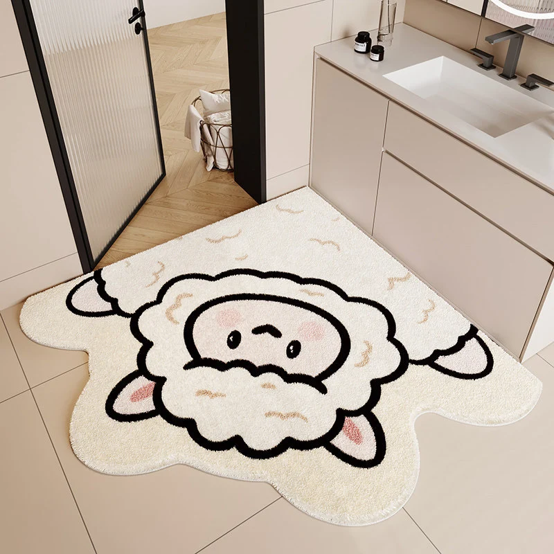 Cartoon Bunny-Shaped Bath Mat