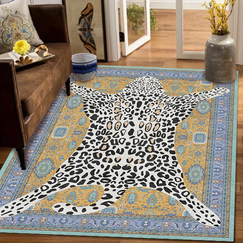 Artistic Tiger-Themed Area Rug